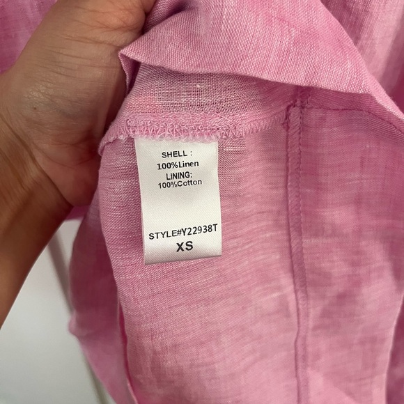 NWOT Tuckernuck Pomander Place Dress Sabella Maxi Linen in Pink XS - Picture 5 of 9